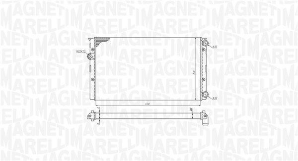 Радіатор основний Magneti Marelli 350213191100 ціна, від 46.96 USD